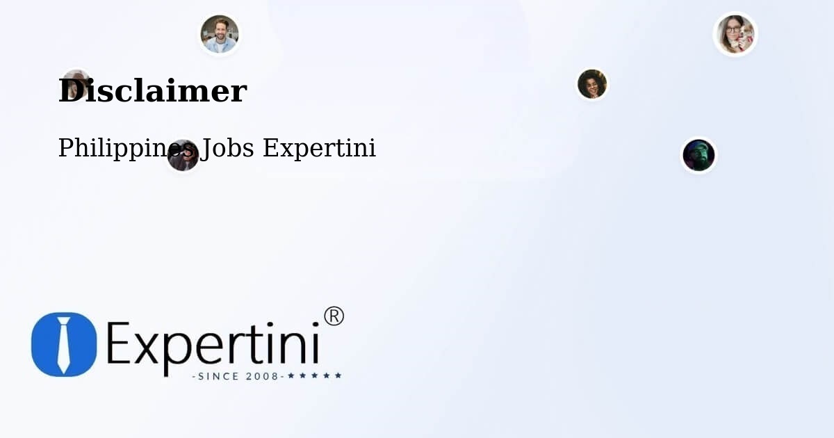 Disclaimer – Cainta - Philippines Jobs Expertini
