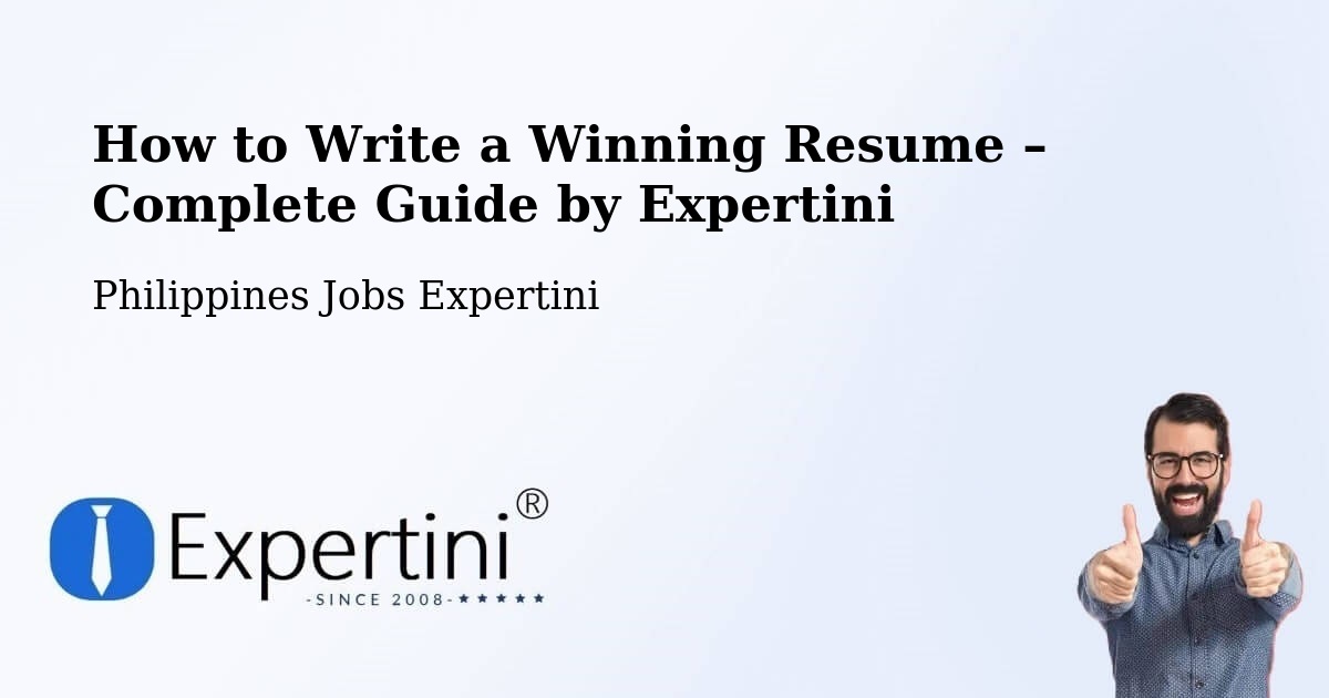 Resume Writing Guide for Job Seekers – Cainta - Cainta, Philippines Jobs Expertini